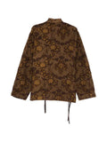 Uma Wang floral-jacquard wrap shirt