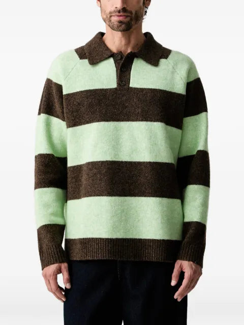 Les Deux striped raglan-sleeve sweater