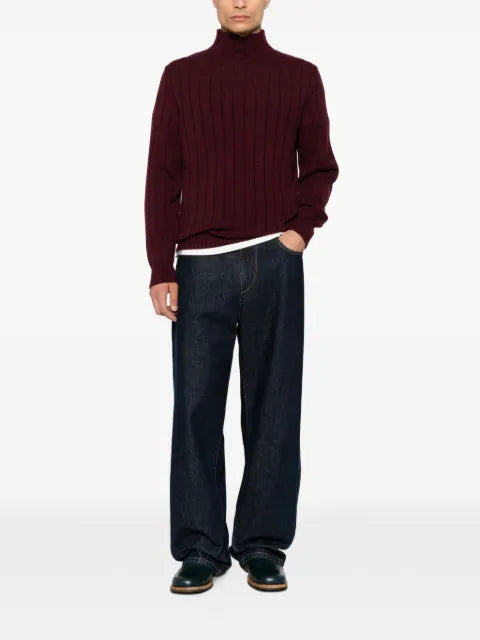 Brunello Cucinelli ribbed-knit high-neck sweater