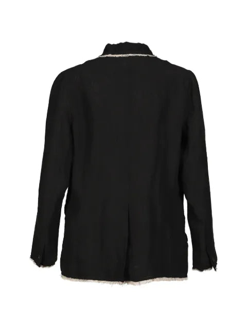 Post Archive Faction Drifter raw-edge linen jacket