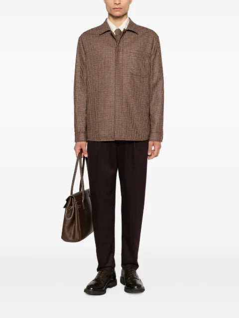 Eleventy houndstooth-patterned jacket