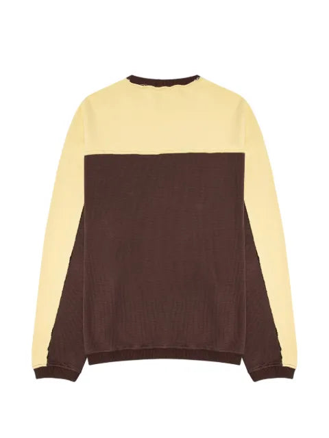 Palm Angels logo-print panelled sweater