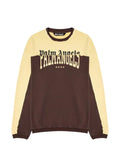 Palm Angels logo-print panelled sweater