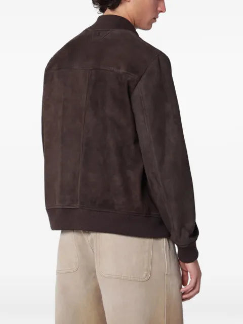 Salvatore Santoro suede bomber jacket
