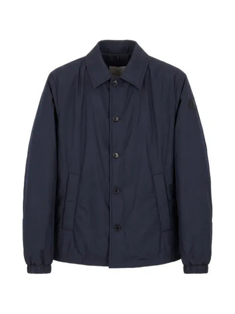 Moncler logo-patch button-up jacket