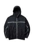 Vans x Slam Jam A.O.D. barbed-wire zip-up hoodie