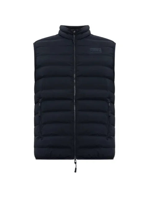 Ea7 Emporio Armani quilted logo-patch gilet