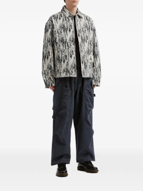 Musium Div. abstract-print jacket