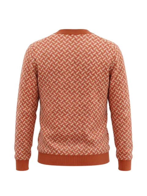 Drumohr Biscottino-jacquard cashmere cardigan