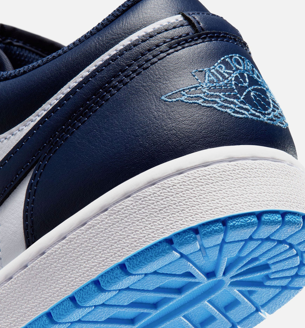 Air Jordan 1 Low Men's Lifestyle Sneakers - Midnight Navy/University Blue/White