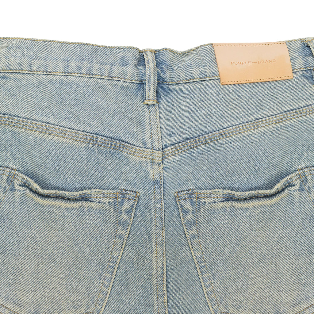 Light Indigo P018 Relaxed Double Cargo Jeans