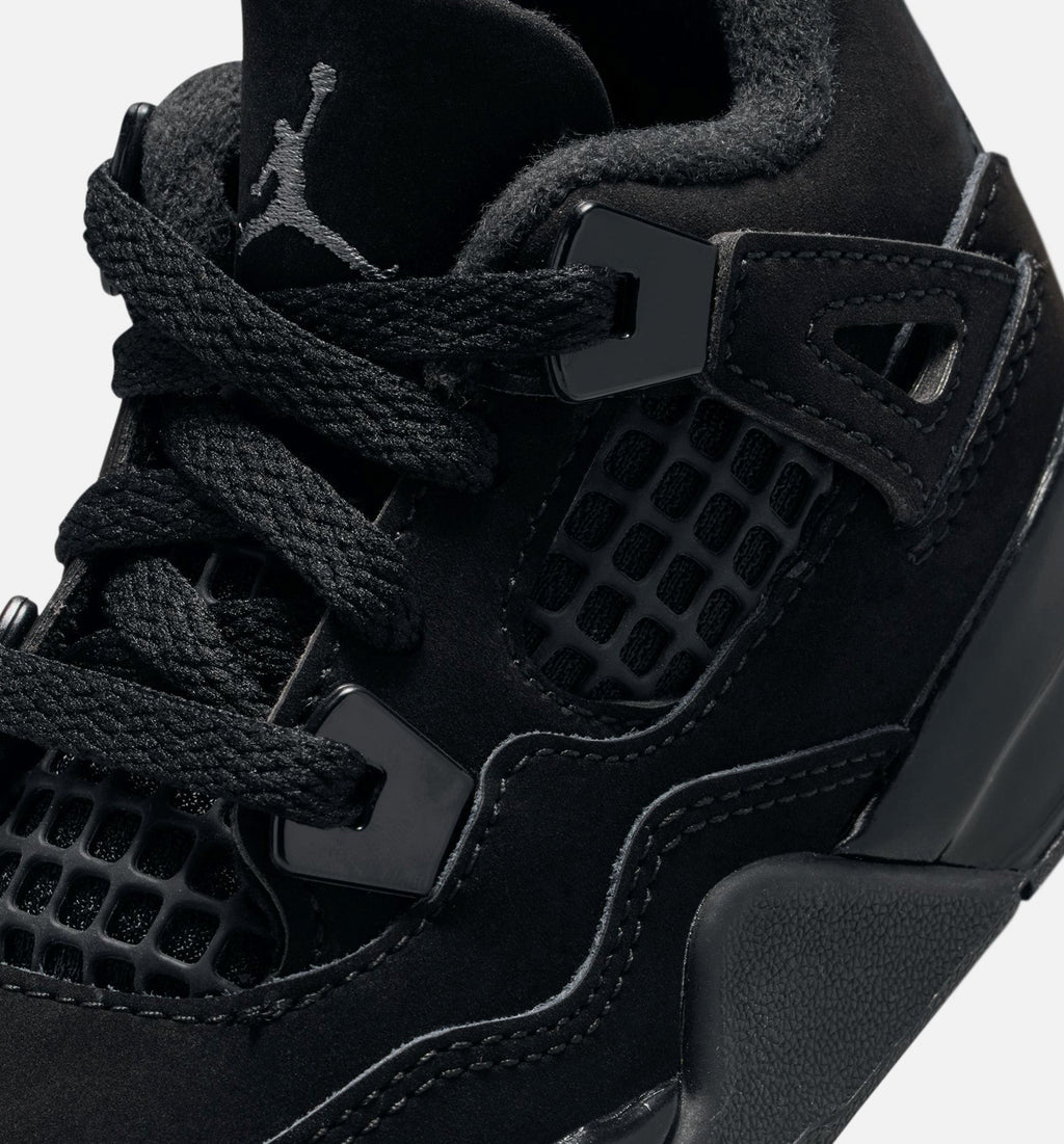 Air Jordan 4 Retro Black Cat Infant & Toddler Lifestyle Shoe
