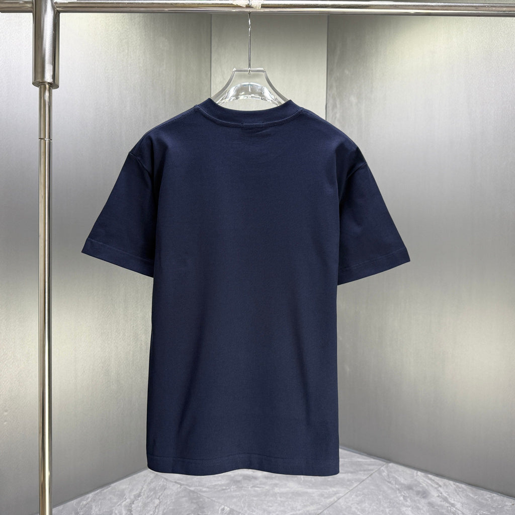 Moncler Tonal 3D Badge T-Shirt Navy