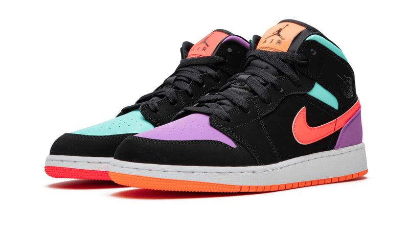 Air Jordan 1 Mid GS 'Candy' – Multi-Color Pastel AJ1 Mid with Bold Candy-Inspired Palette & Playful Energy