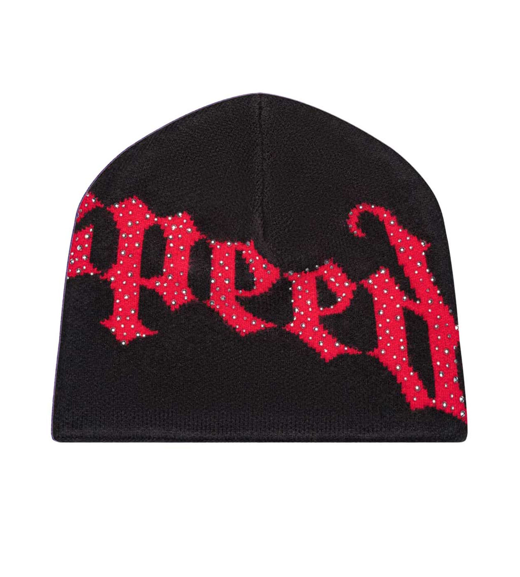 Godspeed Forever OG Logo Studded Beanie Black/Red