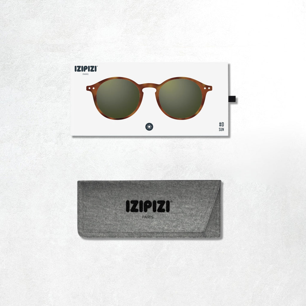 Izipizi Sun Glasses #D: Havane Green Lenses