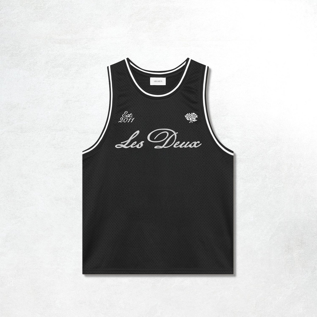 Les Deux Mesh Tank Top: Tap Shoe Black