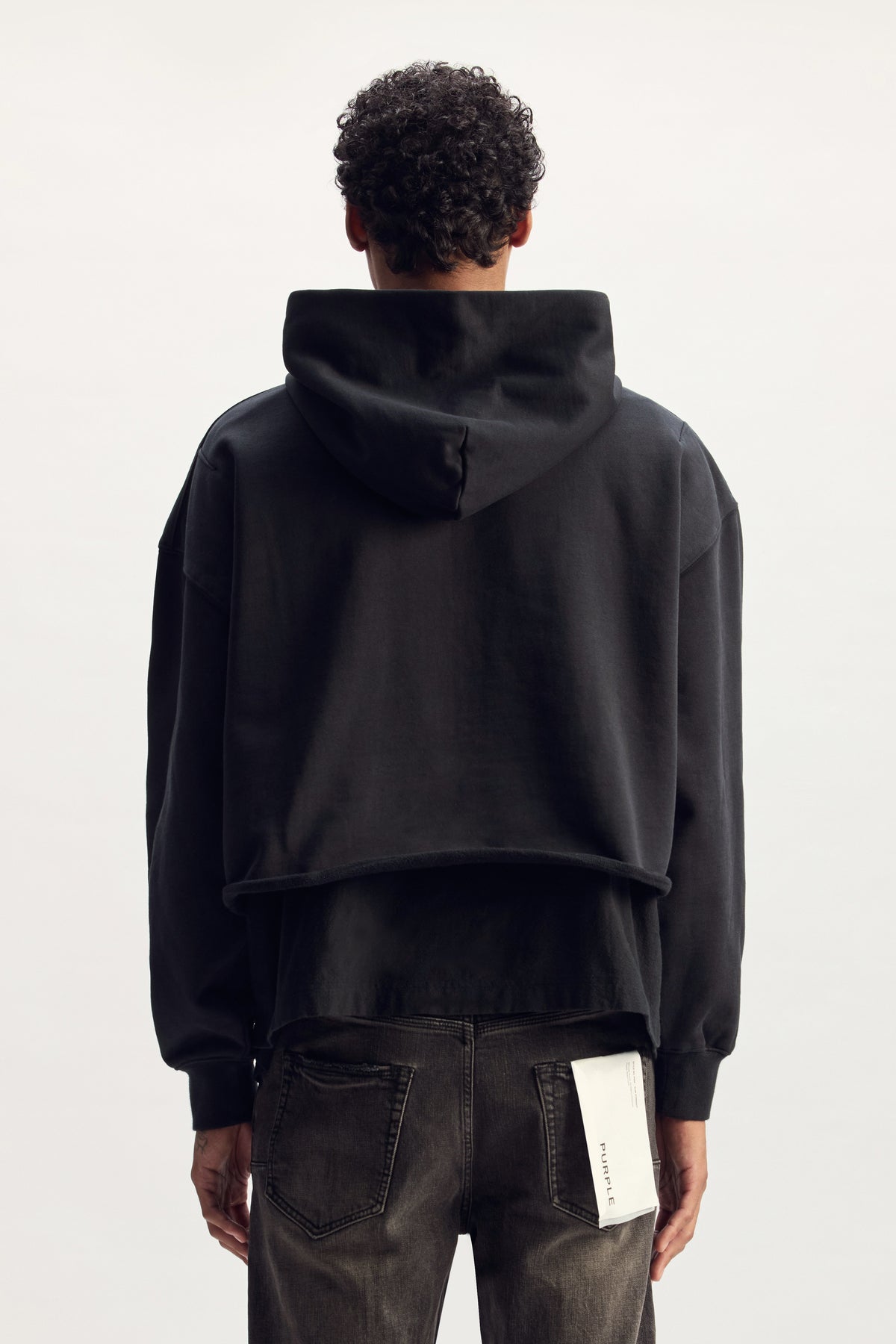 Cutout Double Layer Hoodie