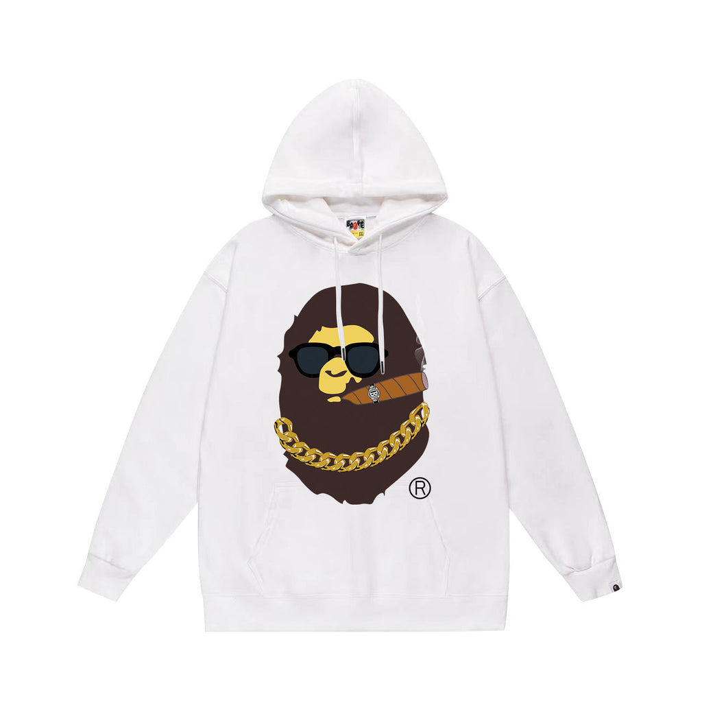 Bape Desert Camo Multi‑Print Ape Head Oversized Hoodie Streetwear