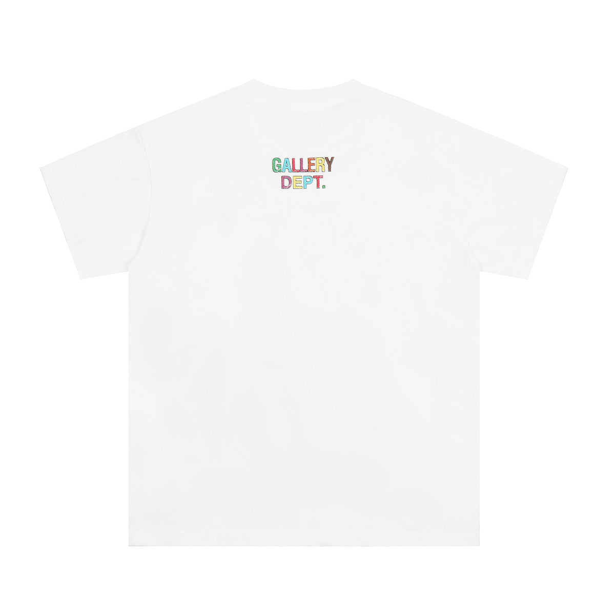 Gallery Dept T Shirts Crayon Hand-Painted Printed Short Sleeve Loose Men and Women