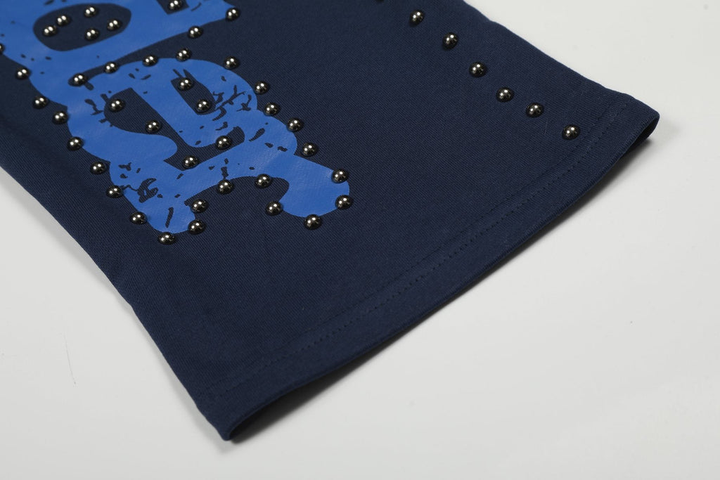 Sp5der Navy Studded Graphic Matching Set