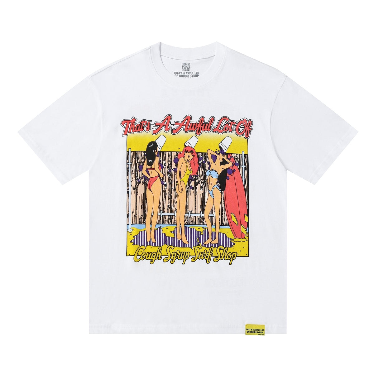 THAT'S A AWFUL LOT OF COUGH SYRUP Surf Graphic Short-Sleeve T-Shirt