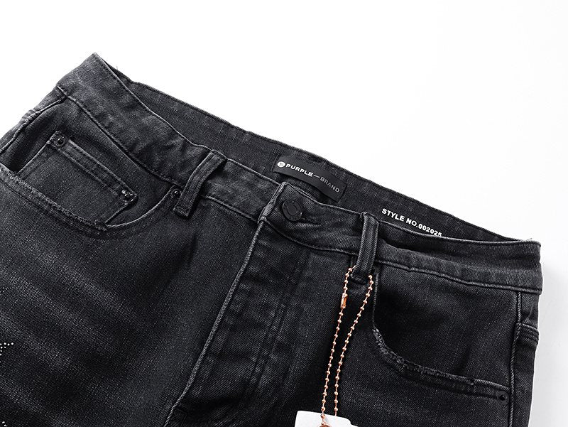 Purple Brand Rhinestone Flared Jeans