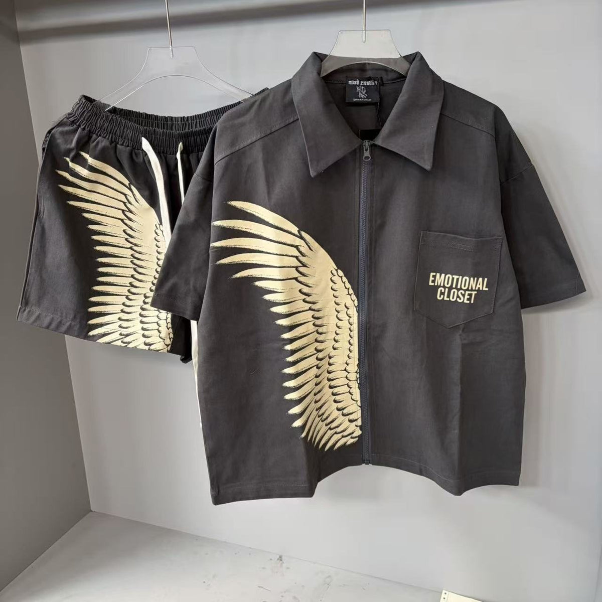 Emotional Closet Wing Graphic Short-Sleeve Set