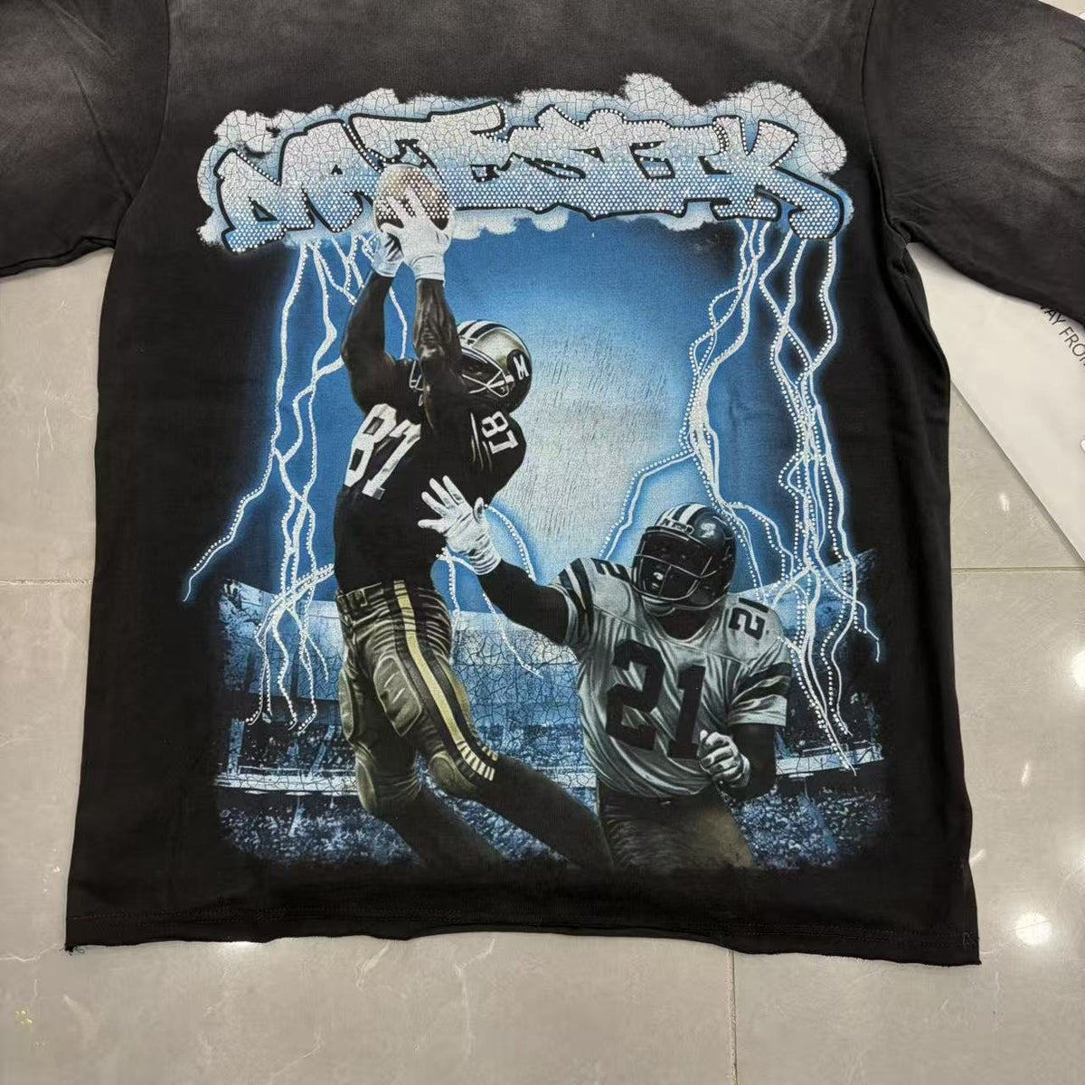MAJESTIK Football Graphic T-Shirt
