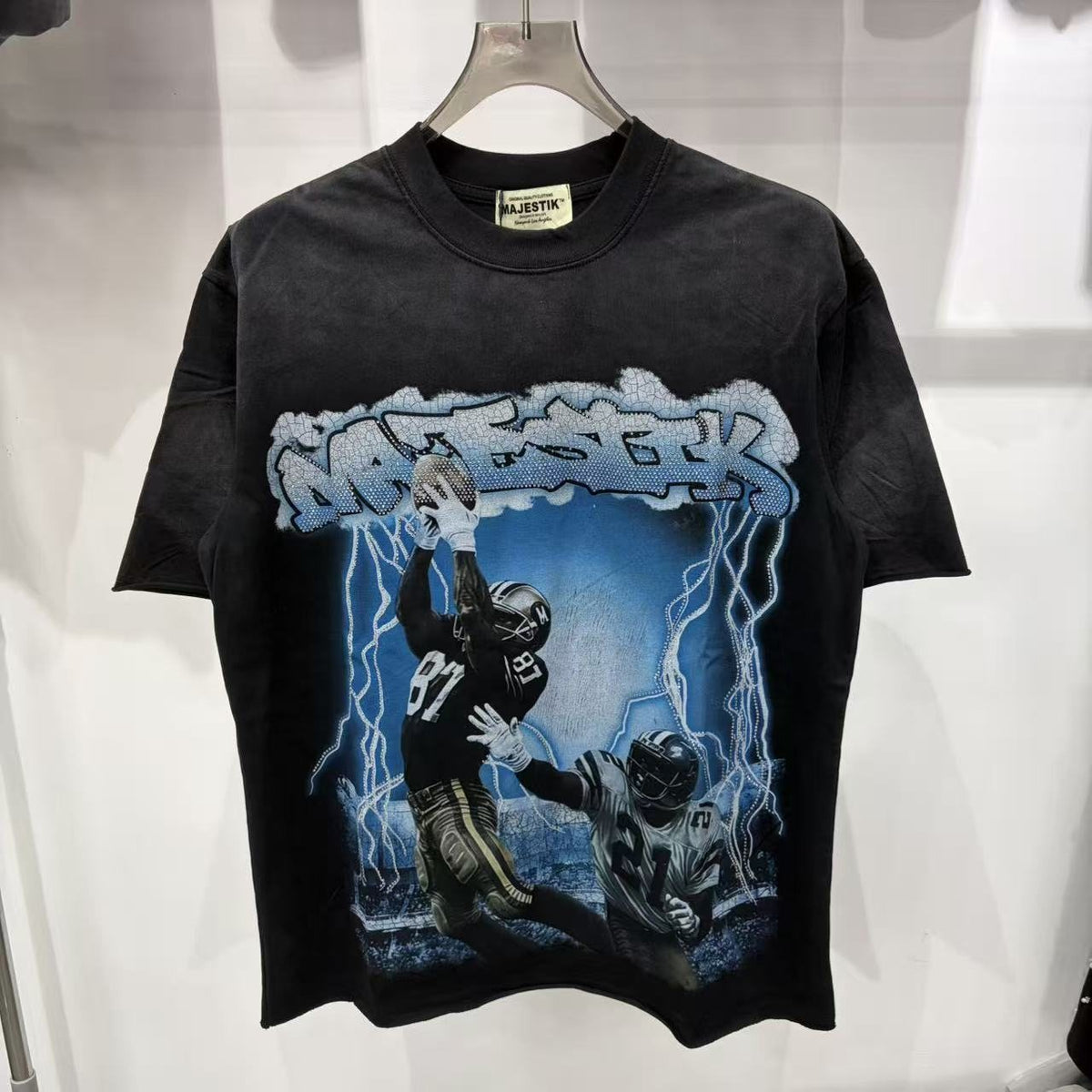 MAJESTIK Football Graphic T-Shirt