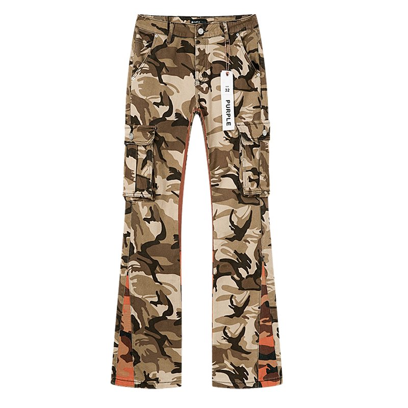 Purple Brand Tan Camo Cargo Pants