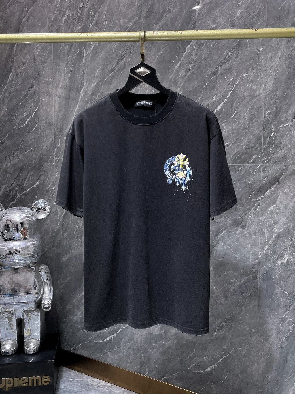 Chrome Hearts Colorful Horseshoe Cross Graphic T-Shirt
