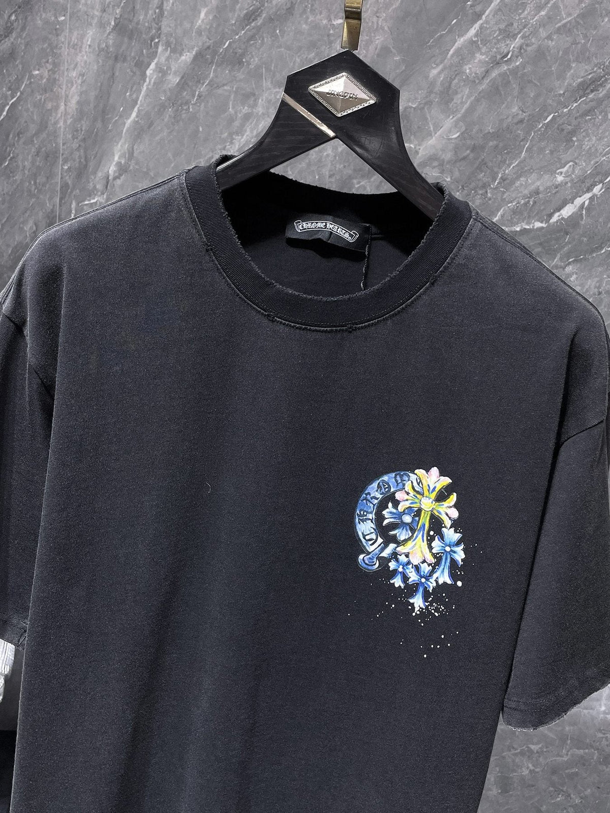 Chrome Hearts Colorful Horseshoe Cross Graphic T-Shirt