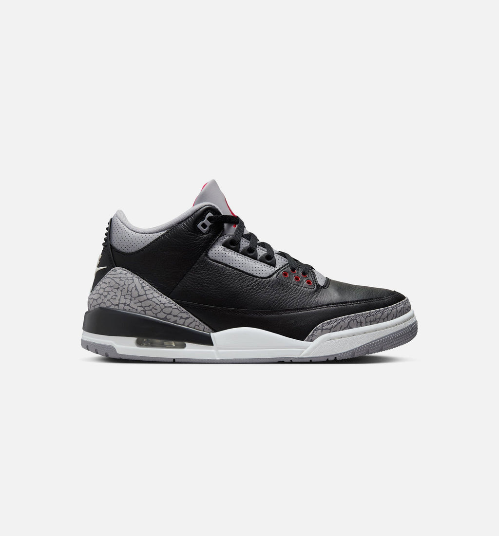 Air Jordan 3 Retro Black Cement Men's – Black/Fire Red/Cement Grey/Summit White