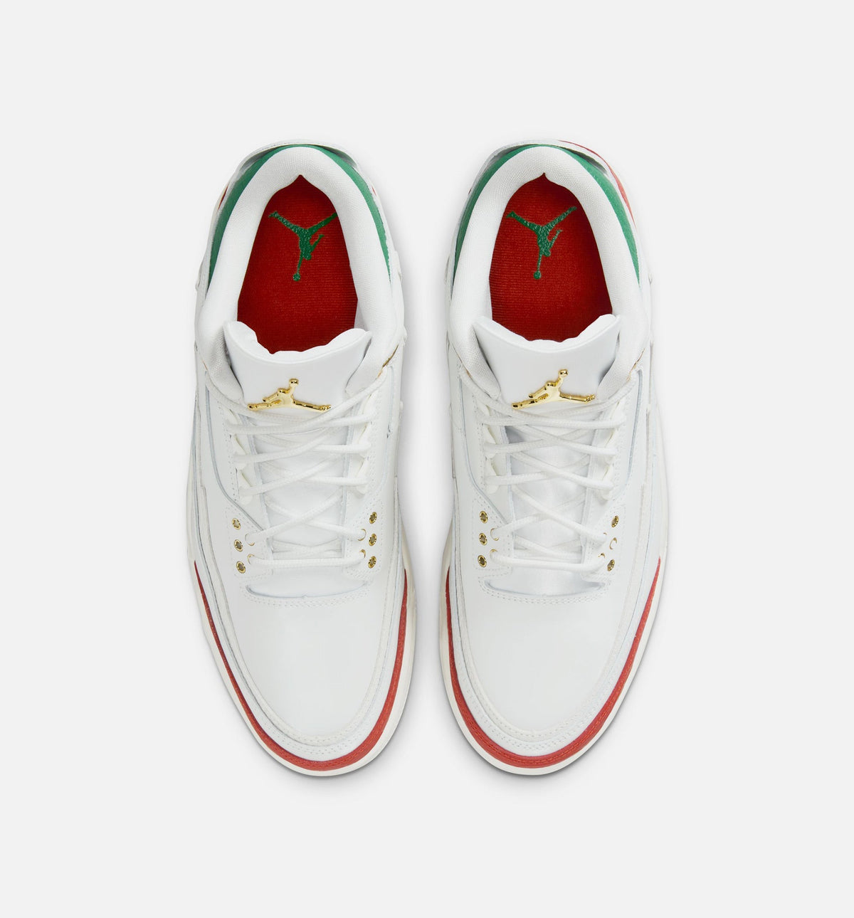 Air Jordan 3 Retro "El Vuelo" Men's Shoe – Summit White/Pine Green/Dragon Red/Metallic Gold