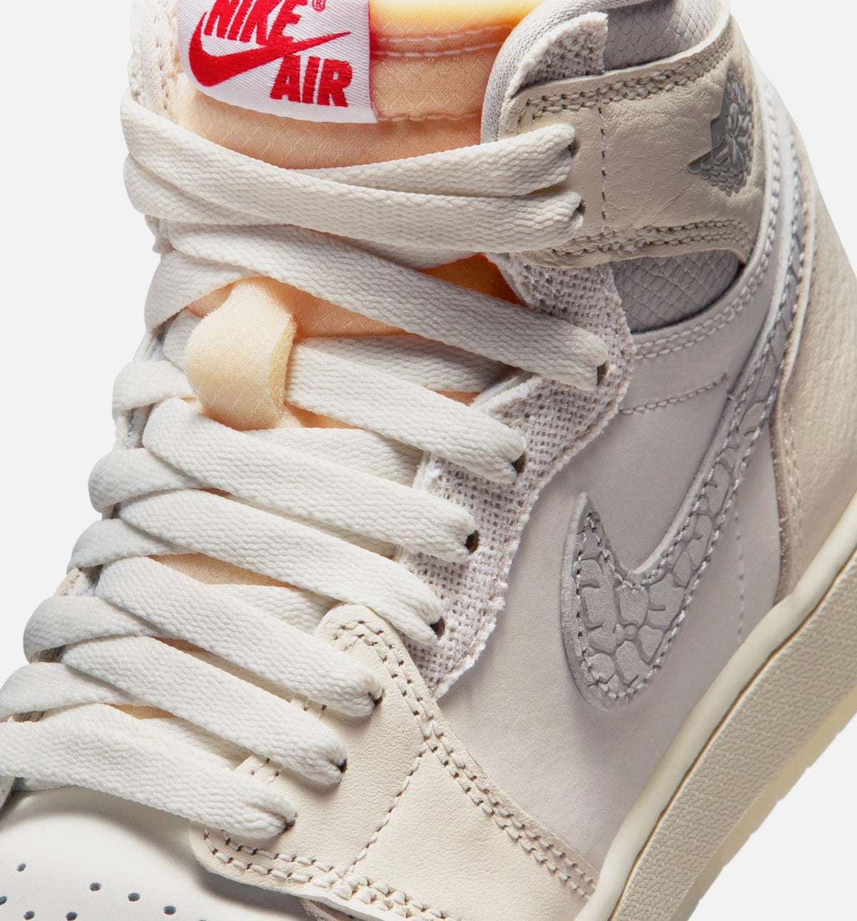 Air Jordan 1 Retro High OG Sail Grade School Lifestyle Shoe – Sail/University Red/Pale Ivory/Coconut Milk/Phantom