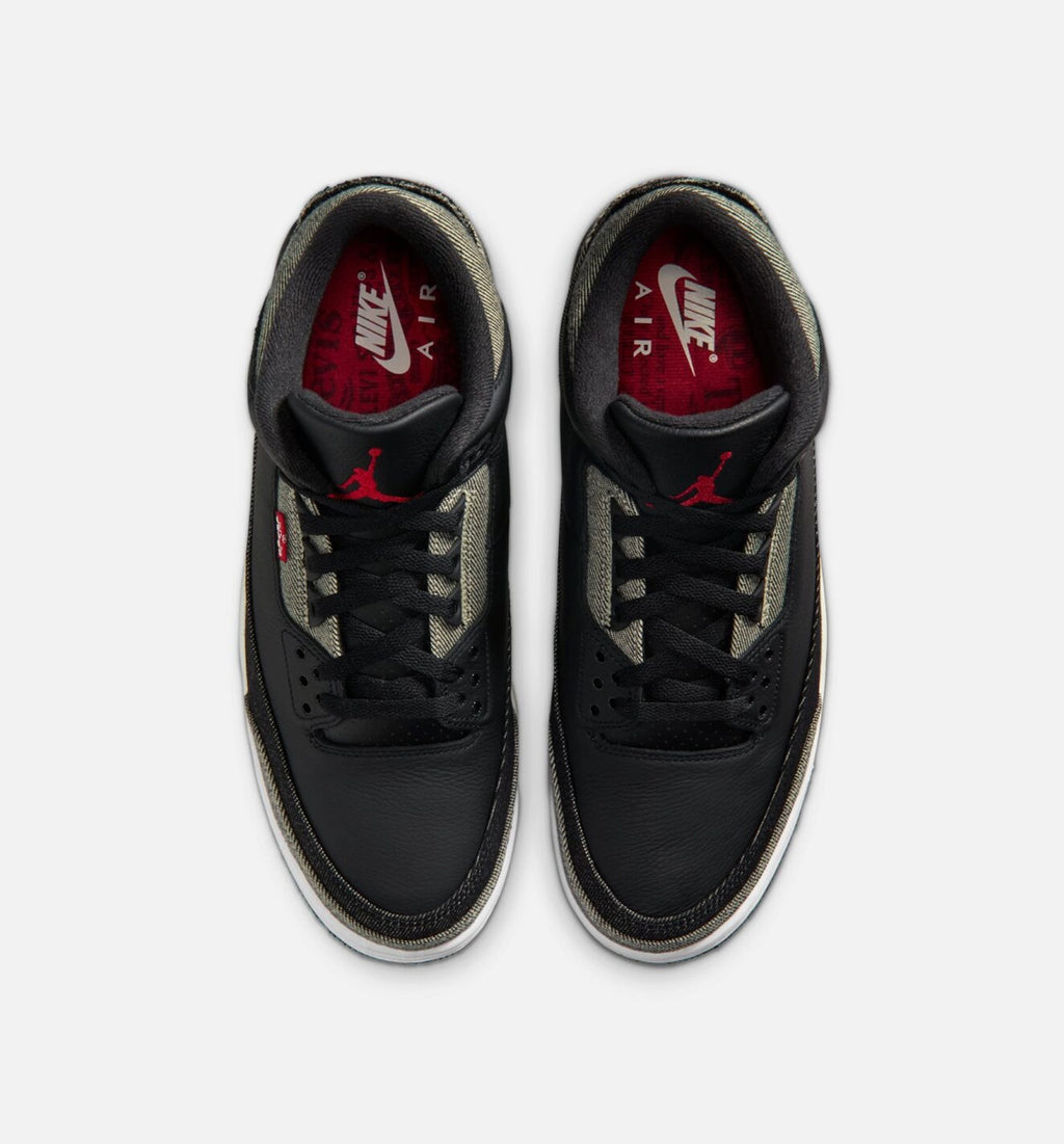 Air Jordan 3 x Levi's Black and White Men's Lifestyle Shoe