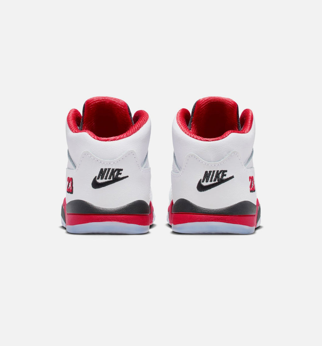 Air Jordan 5 Retro Fire Red | Infant/Toddler Lifestyle Shoe | Fire Red/White