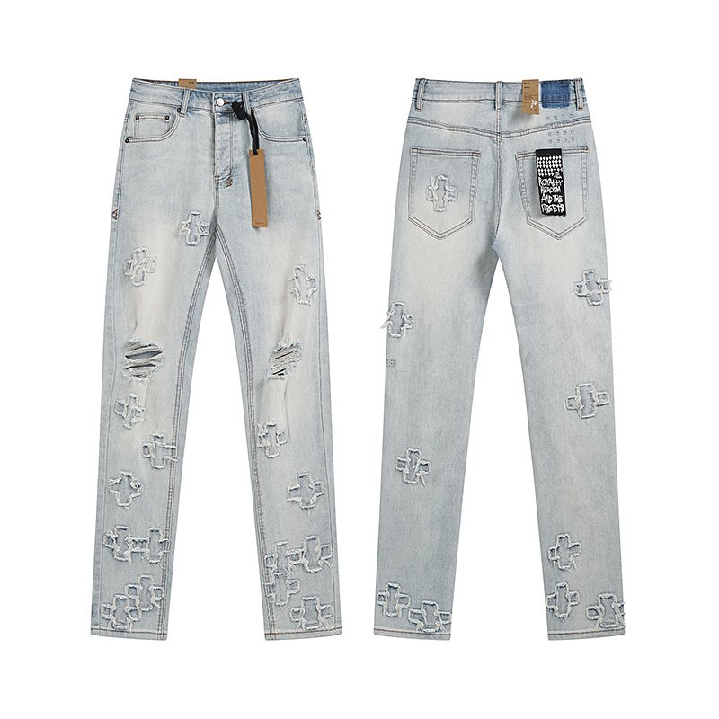 Ksubi Cross Patch Slim Tapered Jeans