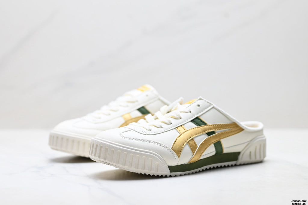 Onitsuka Tiger Retro Sabot Cream Gold Olive Unisex Shoes
