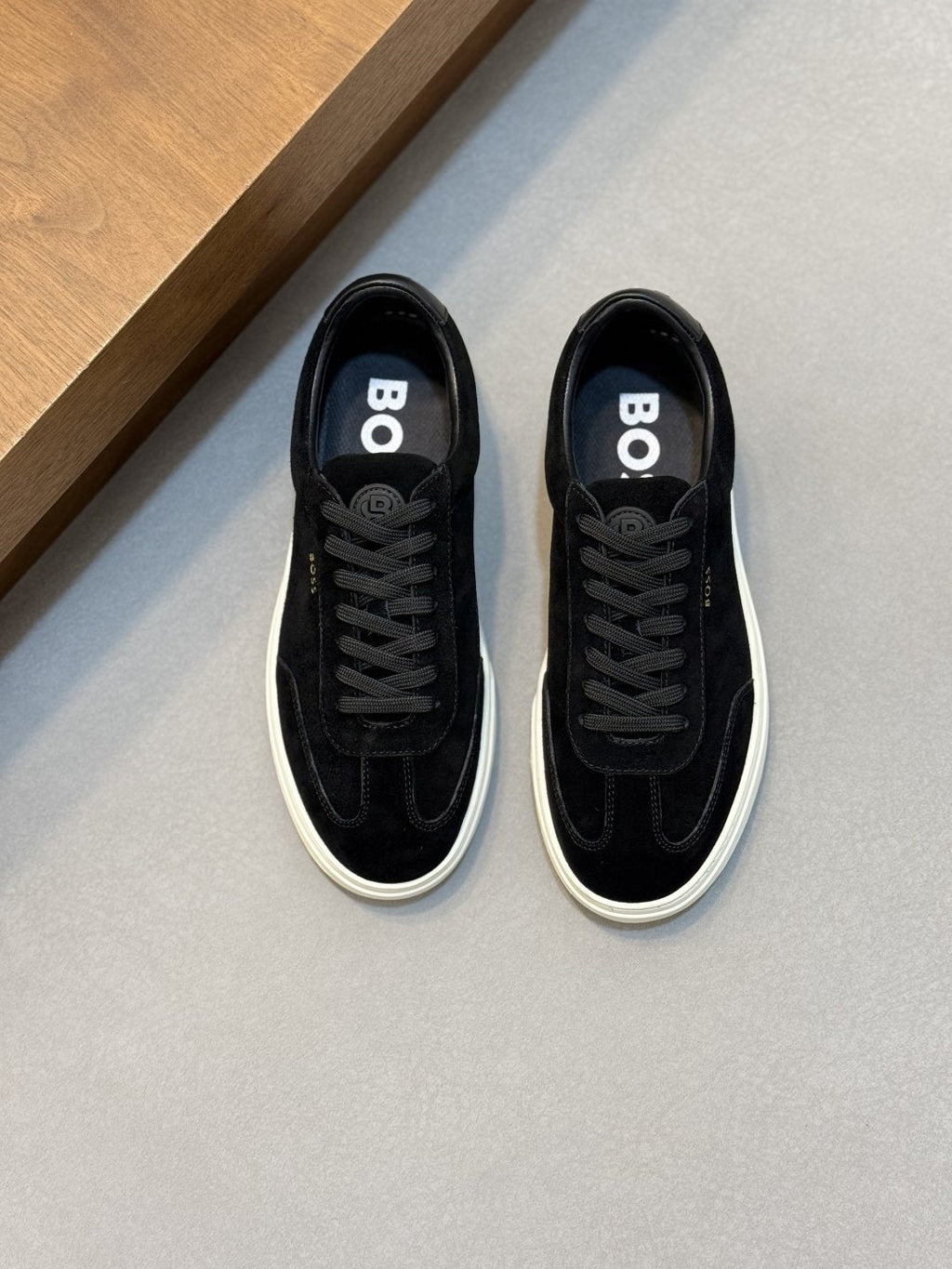 BOSS Leather Low-Top Sneakers