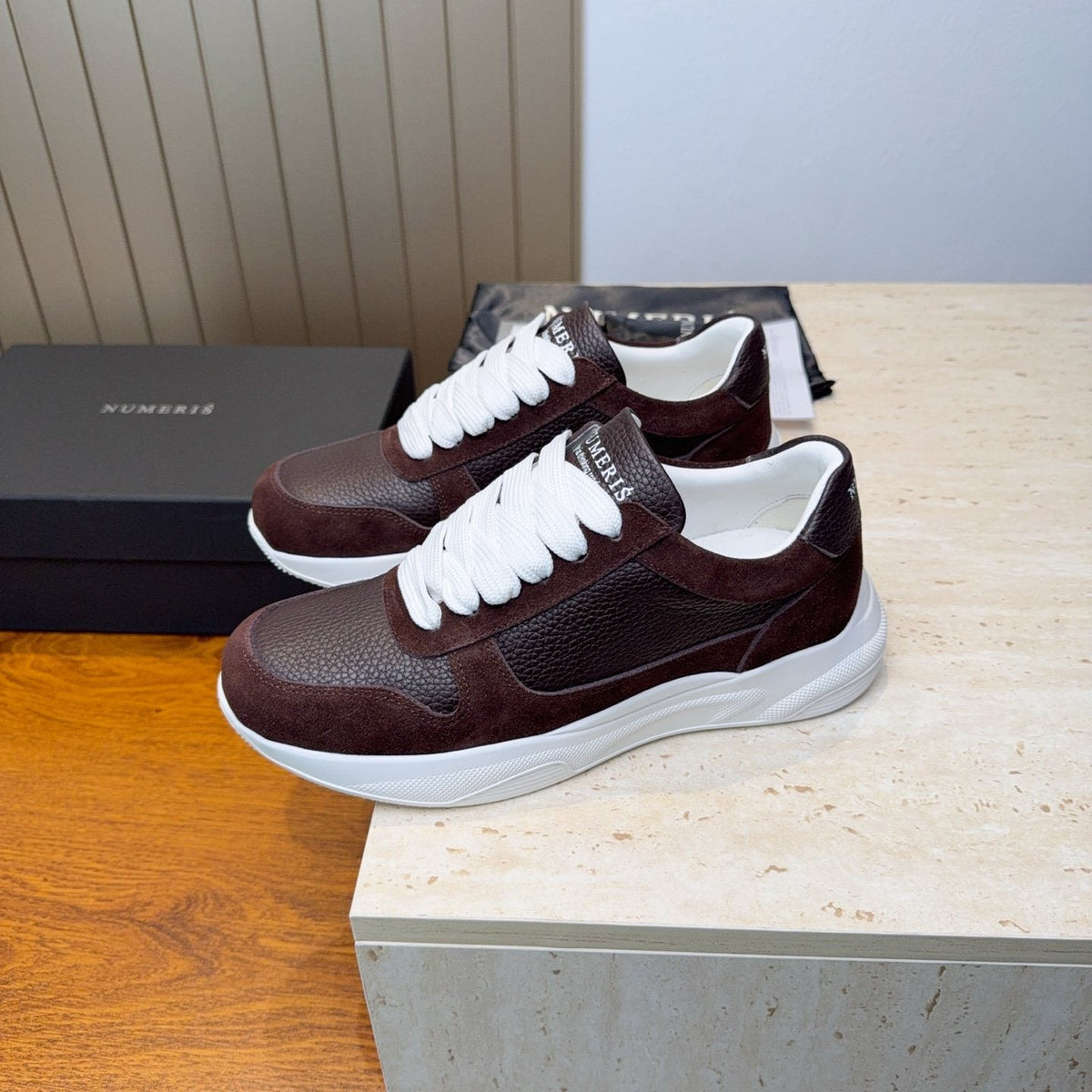 Numeris Paneled Low-Top Sneakers