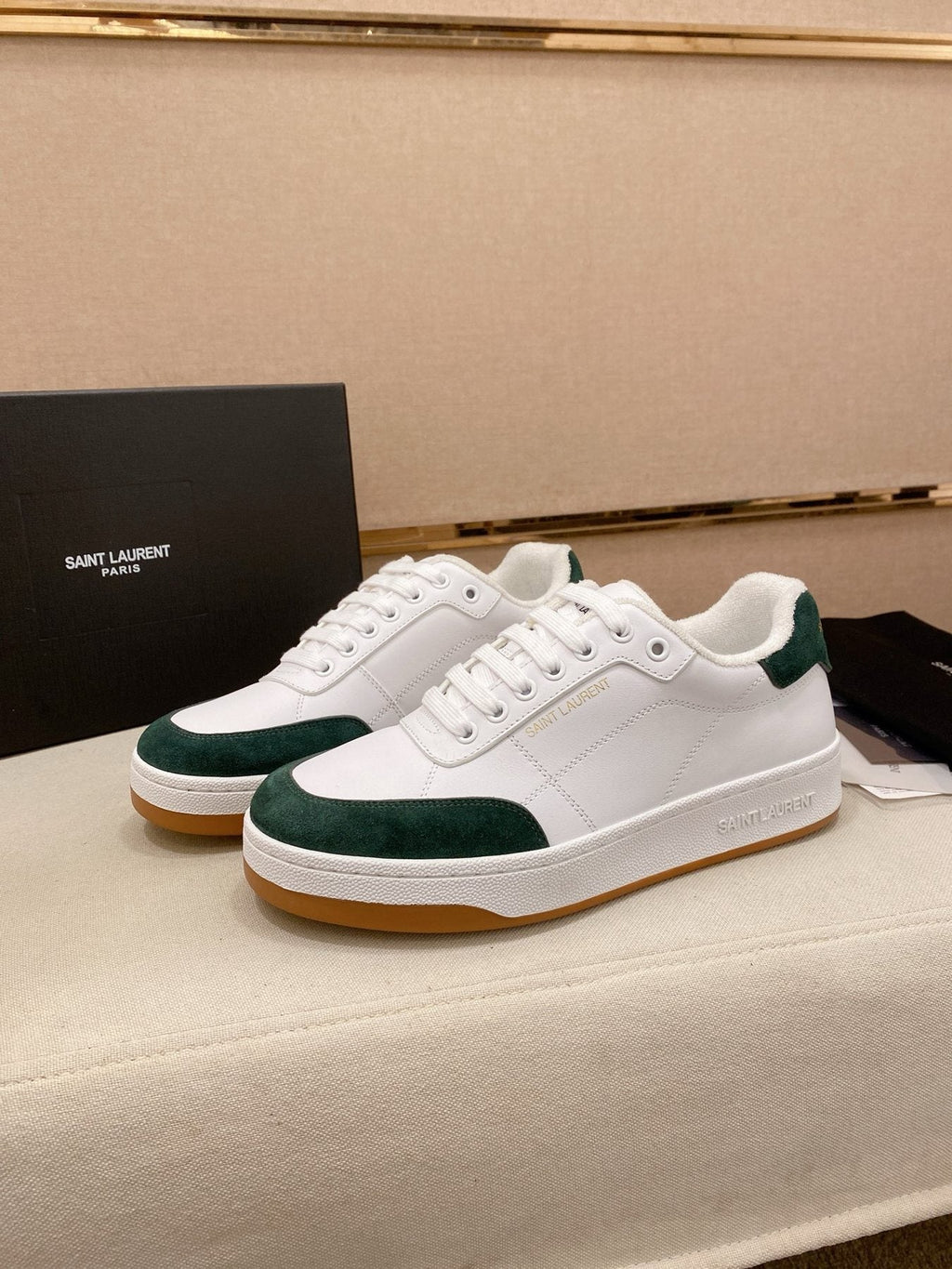 Saint Laurent Perforated Low-Top Sneakers - Perforated Side Panels