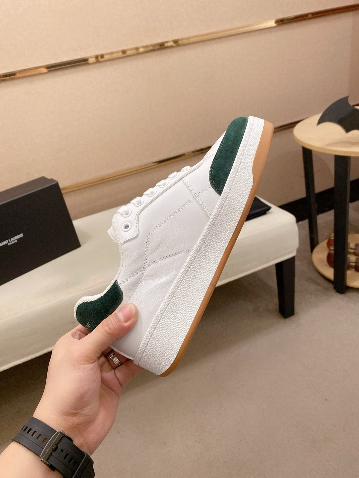Saint Laurent Perforated Low-Top Sneakers - Perforated Side Panels