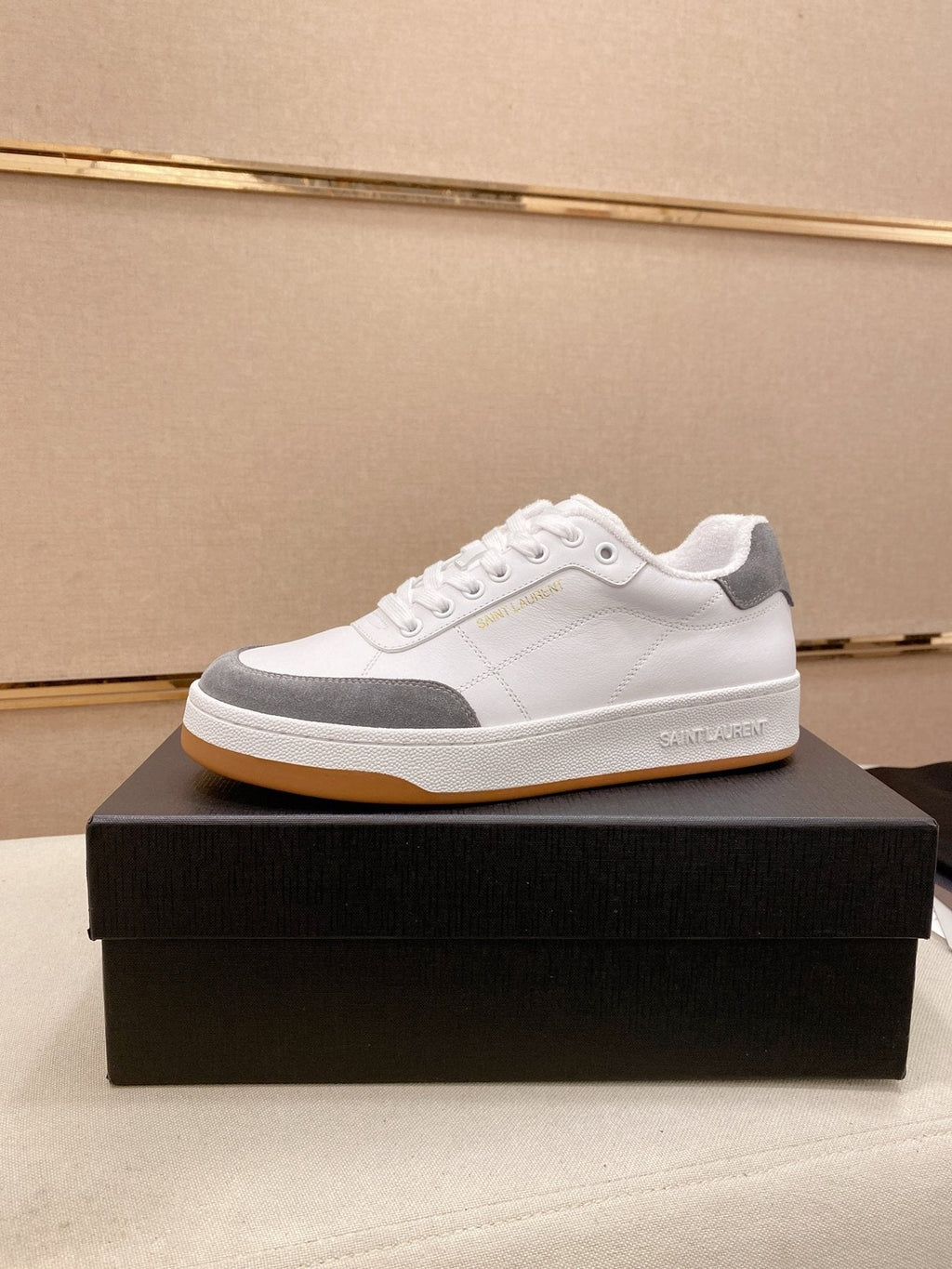 Saint Laurent Perforated Low-Top Sneakers - Perforated Side Panels