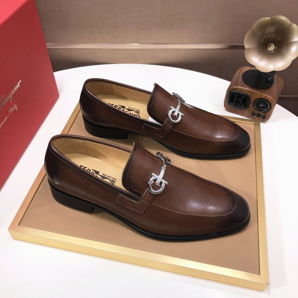 Ferragamo Horsebit Leather Loafers