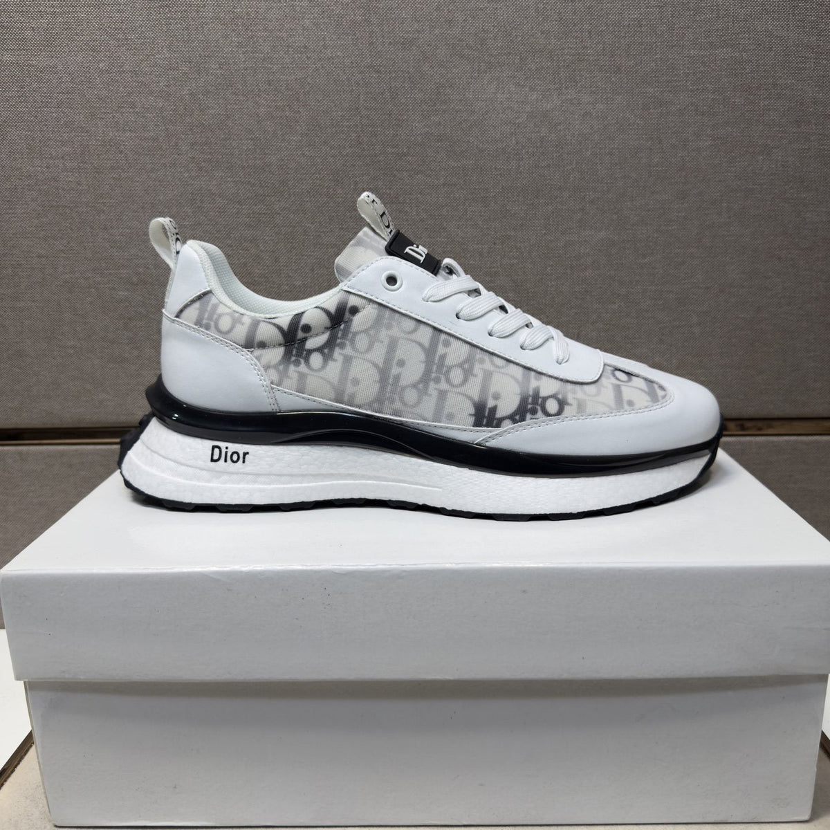 Dior Men's Patterned Panel Sneakers