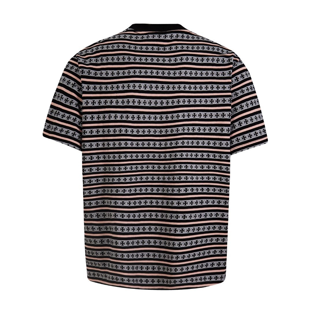 Chrome Hearts Striped Jacquard Knit T-Shirt
