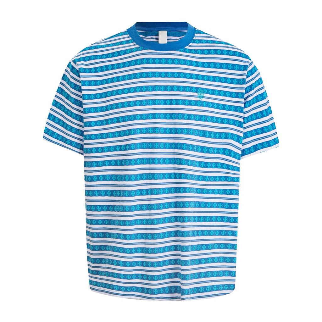 Chrome Hearts Striped Jacquard Knit T-Shirt