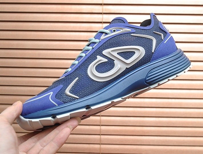 Dior Paneled Lace-Up Sneakers